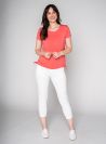 Mac Tie Hem T-Shirt - Flamingo Pink | Quba & Co