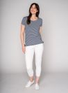 Mac Tie Hem T-Shirt - Mykonos Blue | Quba & Co