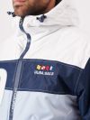 sailing, jacket, coat, lightweight, breathable, navy, white, ice blue. blue, light blue, sport, x-series, sporty, hooded, adjustable, waterproof, windproof, winter, autumn