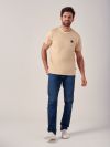Magnum BEIGE Crew Neck T-Shirt | Quba & Co