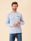 light blue, ice blue, x-series, simple, basic, ribbed, long sleeve, t-shirt, top, tee