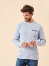 light blue, ice blue, x-series, simple, basic, ribbed, long sleeve, t-shirt, top, tee