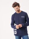 navy, deep blue, x-series, simple, basic, ribbed, long sleeve, t-shirt, top, tee