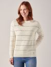 Mariana WHITE Textured Knit Jumper | Quba & Co