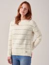 Mariana WHITE Textured Knit Jumper | Quba & Co
