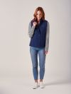Marisol NAVY Quilted Gilet | Quba & Co
