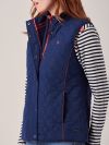 Marisol NAVY Quilted Gilet | Quba & Co