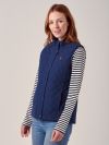 Marisol NAVY Quilted Gilet | Quba & Co