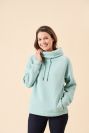 ladies sweatshirt, womens sweatshirt, green sweatshirt, cowl neck sweatshirt, ladies cowl neck sweatshirt, womens cowl neck sweatshirt, hoodie, sweatshirt, new in 