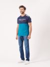 navy, teal, colour block, t-shirt, tee, top, x-series, sport inspired, sporty, graphic