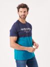 navy, teal, colour block, t-shirt, tee, top, x-series, sport inspired, sporty, graphic