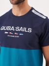 navy, teal, colour block, t-shirt, tee, top, x-series, sport inspired, sporty, graphic