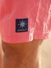 swim shorts, swimming shorts, men's swim shorts, navy, orange, coral