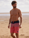 swim shorts, swimming shorts, men's swim shorts, navy, orange, coral