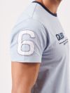 ice blue, blue, light blue, x-series, sporty, top, tee, t-shirt, graphic, short sleeve