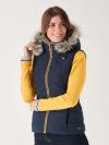 Neston, fur hood, gilet, womens gilet, ladies gilet, ladies bodywarmer, womens body warmer, navy, padded, ladies padded jacket, ladies hooded gilet, womens hoooded gilet, ladies outerwear, womens outerwear