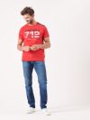 red, bright red, sail red, x-series, graphic, sporty, short sleeve, t-shirt, tee, top, 