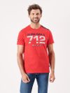 red, bright red, sail red, x-series, graphic, sporty, short sleeve, t-shirt, tee, top, 