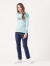ladies t-shirt, womens t-shirt, stripe t-shirt, ladies stripe t-shirt, womens stripe t-shirt, long sleeve t-shirt