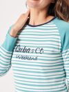 ladies t-shirt, womens t-shirt, stripe t-shirt, ladies stripe t-shirt, womens stripe t-shirt, long sleeve t-shirt