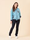 ladies hoodie, womens hoodie, x-series, x-series hoodie, womens x-series, blue hoodie, pale blue hoodie, womens zip hoodie, hoodie, hoody, ladies zip hoodie, zip sweatshirt