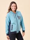 ladies hoodie, womens hoodie, x-series, x-series hoodie, womens x-series, blue hoodie, pale blue hoodie, womens zip hoodie, hoodie, hoody, ladies zip hoodie, zip sweatshirt