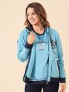 ladies hoodie, womens hoodie, x-series, x-series hoodie, womens x-series, blue hoodie, pale blue hoodie, womens zip hoodie, hoodie, hoody, ladies zip hoodie, zip sweatshirt