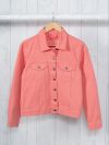 Passion CORAL PINK Denim Jacket | Quba & Co