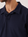 navy polo, polo shirt, basic, summer, spring, closed mesh, light polo, lifestyle, navy