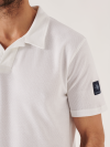 white polo, polo shirt, basic, summer, spring, closed mesh, light polo, lifestyle, white