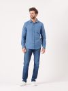 blue, mid blue, slate blue, button up, shirt, brushed cotton, twill, pocket, smart, casual, mens, autumn, winter, christmas