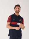 mens, polo, top, t shirt, polo shirt, gift for him, navy, deep red, colour block, x series, panelled 