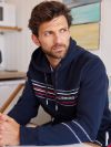 navy, hoody, sweatshirt, pullover, x-series, contrast detailing, hooded,red, white, zipped, zigzag stitching, province, province joggers
