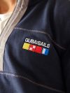 navy, quarter zip, x-series, embroidered, grey, zigzag stitching, sweatshirt, jumper, pull over, fleece