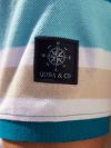 polo, polo shirt, top, short sleeve, striped, blue, white, beige, summer, smart, casual, button up, mens