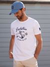 white, location, tee, t shirt, top, casual, holiday, padstow, graphic, summer, men's