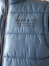 gilet, padded, puffer, lifestyle, mid-blue, blue, pockets, zip-up, jacket, coat, lightweight