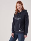 Raquel NAVY Logo Hoodie | Quba & Co