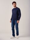 Sahara NAVY Crew Neck Sweatshirt | Quba & Co