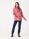 ladies knitwear, womens knitwear, knitwear, autumn, pink jumper, ladies star jumper, womens star jumper, star jumper, pink star jumper, knitted star jumper, womens pink jumper