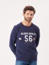 navy, sweatshirt, crew neck, jumper, pull over, x-series, sport, graphic, contrast