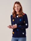 Serena NAVY Spot Jumper | Quba & Co