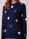 Serena NAVY Spot Jumper | Quba & Co