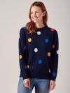 Serena NAVY Spot Jumper | Quba & Co
