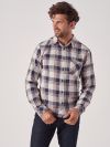 Shawin NAVY Check Shirt | Quba & Co