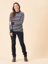 ladies jumper, ladies stripe jumper, womens jumper, womens stripe jumper, stripe jumper, knitted jumper, knitwear, ladies knitwear