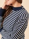 ladies jumper, ladies stripe jumper, womens jumper, womens stripe jumper, stripe jumper, knitted jumper, knitwear, ladies knitwear