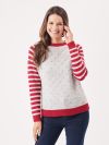ladies jumper, womens jumper, ladies bobble jumper, womens bobble jumper, bobble jumper, grey jumper, knitwear, ladies knitwear