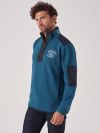 Stormont BLUE Half Zip Sweatshirt | Quba & Co