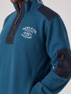 Stormont BLUE Half Zip Sweatshirt | Quba & Co
